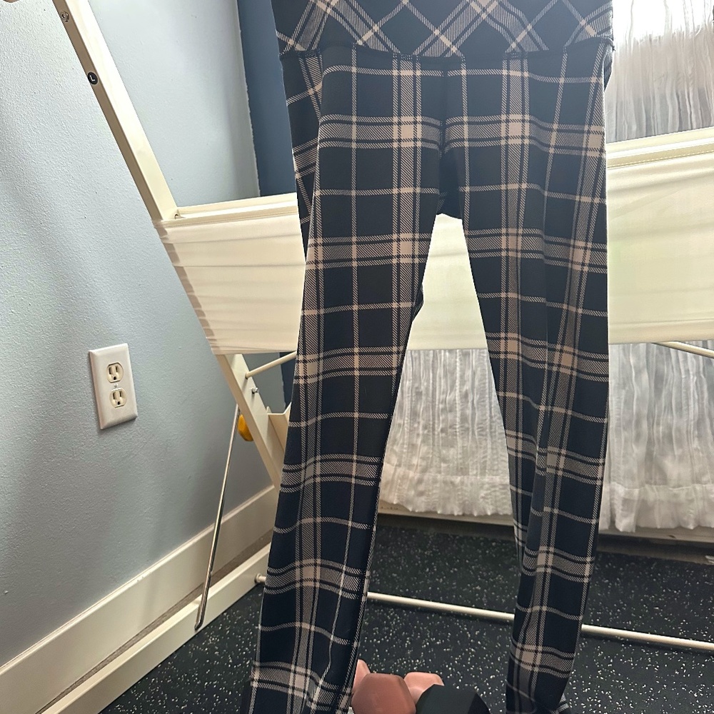 Plaid Lululemon Comfy Leggings